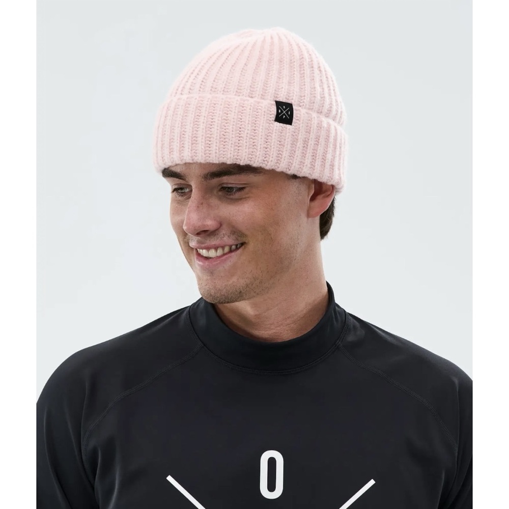DOPE chunky ribbed beanie, soft Pink, unisex